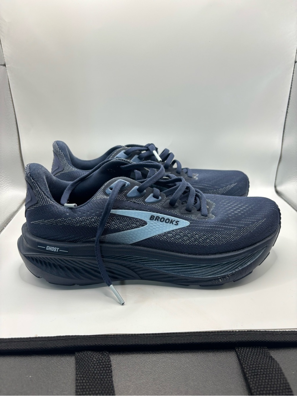 Brooks Women's Ghost Running Shoes - Navy with Light Blue